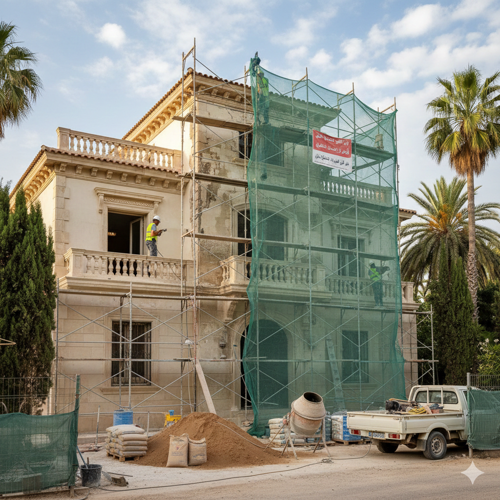 ترميم منزل قديم بأبها